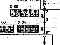 1990 Mitsubishi Galant GS 2.0 L4 GAS Wiring Diagram