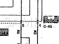 1990 Mitsubishi Mirage RS 1.5 L4 GAS Wiring Diagram