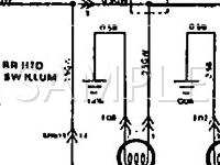 1990 Mitsubishi Precis  1.5 L4 GAS Wiring Diagram