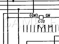 1990 Mitsubishi Sigma  3.0 V6 GAS Wiring Diagram