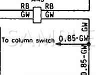 1990 Mitsubishi VAN  2.4 L4 GAS Wiring Diagram
