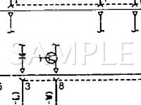 1991 Mitsubishi 3000GT  3.0 V6 GAS Wiring Diagram