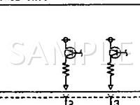 1991 Mitsubishi 3000GT  3.0 V6 GAS Wiring Diagram