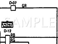 1991 Mitsubishi Mighty MAX  2.4 L4 GAS Wiring Diagram