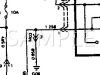 1991 Mitsubishi Precis  1.5 L4 GAS Wiring Diagram
