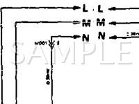 1991 Mitsubishi Precis  1.5 L4 GAS Wiring Diagram