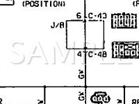 1992 Mitsubishi Eclipse  1.8 L4 GAS Wiring Diagram