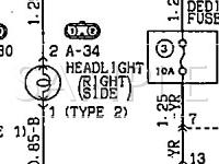 1992 Mitsubishi Galant GSX 2.0 L4 GAS Wiring Diagram