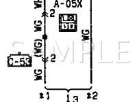 1992 Mitsubishi Mirage  1.5 L4 GAS Wiring Diagram