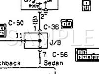 1992 Mitsubishi Mirage LS 1.5 L4 GAS Wiring Diagram