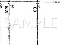 1992 Mitsubishi Mirage GS 1.6 L4 GAS Wiring Diagram