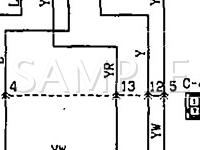 1992 Mitsubishi Mirage GS 1.6 L4 GAS Wiring Diagram