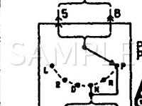 1993 Mitsubishi Expo  2.4 L4 GAS Wiring Diagram