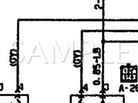 1993 Mitsubishi Galant ES 2.0 L4 GAS Wiring Diagram