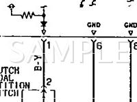 1994 Mitsubishi 3000GT  3.0 V6 GAS Wiring Diagram