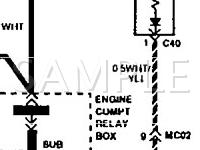 1994 Mitsubishi Precis  1.5 L4 GAS Wiring Diagram