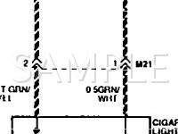 1994 Mitsubishi Precis  1.5 L4 GAS Wiring Diagram