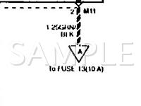 1994 Mitsubishi Precis  1.5 L4 GAS Wiring Diagram