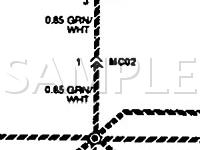 1994 Mitsubishi Precis  1.5 L4 GAS Wiring Diagram