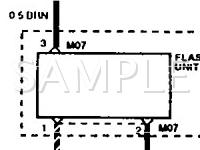 1994 Mitsubishi Precis  1.5 L4 GAS Wiring Diagram