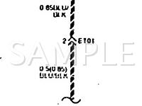 1994 Mitsubishi Precis  1.5 L4 GAS Wiring Diagram