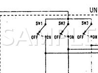 1997 Mitsubishi 3000GT  3.0 V6 GAS Wiring Diagram
