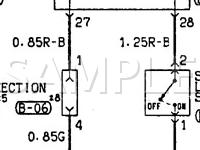1997 Mitsubishi Eclipse GSX 2.0 L4 GAS Wiring Diagram