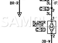 1997 Mitsubishi Galant ES 2.4 L4 GAS Wiring Diagram