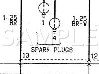 1997 Mitsubishi Montero Sport XLS 3.0 V6 GAS Wiring Diagram