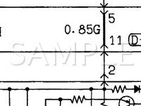 1999 Mitsubishi Montero Sport  3.0 V6 GAS Wiring Diagram