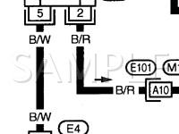1998 Nissan Sentra  1.6 L4 GAS Wiring Diagram