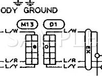 1990 Nissan Axxess  2.4 L4 GAS Wiring Diagram