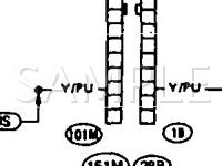 1990 Nissan Pulsar NX  1.6 L4 GAS Wiring Diagram
