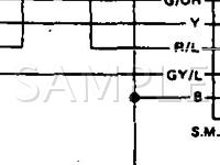 1990 Nissan Pulsar NX  1.6 L4 GAS Wiring Diagram
