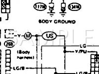 1990 Nissan Pulsar NX  1.6 L4 GAS Wiring Diagram