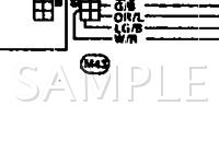 1990 Nissan Stanza  2.4 L4 GAS Wiring Diagram
