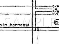 1993 Nissan D21 Pickup  2.4 L4 GAS Wiring Diagram