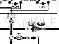 1998 Nissan Sentra  2.0 L4 GAS Wiring Diagram