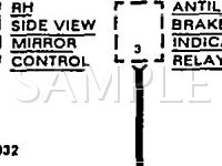 1990 Peugeot 405 S 1.9 L4 GAS Wiring Diagram