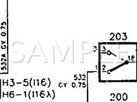 1991 Saab 900  2.0 L4 GAS Wiring Diagram