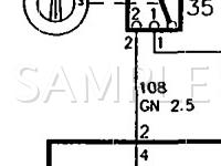 1991 Saab 900 SE 2.0 L4 GAS Wiring Diagram