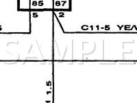 1996 Saab 900 SE Turbo 2.0 L4 GAS Wiring Diagram
