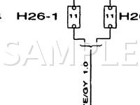 1997 Saab 900 SE 2.5 V6 GAS Wiring Diagram