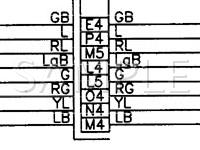 2000 Subaru Legacy  2.5 H4 GAS Wiring Diagram