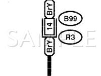 2001 Subaru Outback  3.0 H6 GAS Wiring Diagram