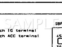 1990 Subaru Legacy  2.2 H4 GAS Wiring Diagram