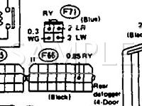 1990 Subaru Loyale  1.8 H4 GAS Wiring Diagram