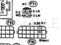 1990 Subaru Loyale  1.8 H4 GAS Wiring Diagram