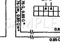 1990 Subaru XT6  2.7 H6 GAS Wiring Diagram