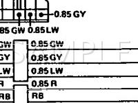 1990 Subaru XT GL 1.8 H4 GAS Wiring Diagram